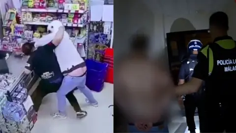Detenidos los dos atracadores que intentaron robar en un bazar chino.