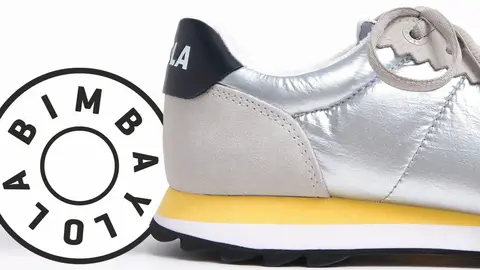 Zapatilla retro plateadas de Bimba y Lola