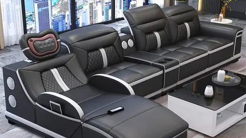 El sof&aacute; que parece sacado de una nave espacial da masajes, tiene altavoces y lo env&iacute;a Amazon