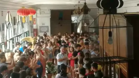 Antonio, conserje del IES Coloma agradece el gesto de los alumnos