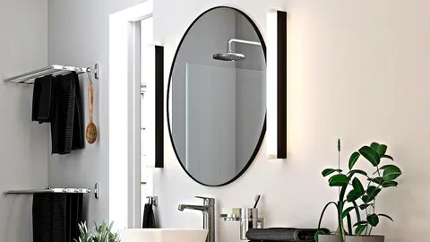 Este es el espejo redondo de Ikea que pega donde lo pongas: ba&ntilde;o, entrada o dormitorio