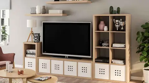 Conjunto de muebles de sal&oacute;n KALLAX / LACK de Ikea