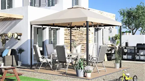 La p&eacute;rgola (3 metros) que da m&aacute;s intimidad a tu jard&iacute;n y te protege del sol es barata y est&aacute; en Ikea