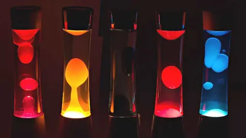 L&aacute;mpara de lava de Leroy Merlin