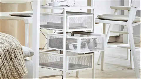 La cajonera blanca modelo LENNART de Ikea