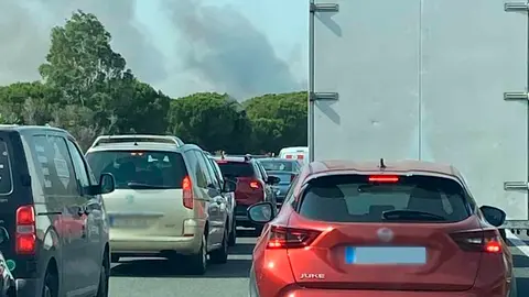 Colas en la autopista AP-4