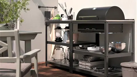El mueble de Ikea perfecto para una barbacoa en terraza o jard&iacute;n: funcional, pr&aacute;ctico y bonito