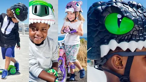 5 cascos muy locos y divertidos que tiene Carrefour para montar en bicicleta o monopat&iacute;n