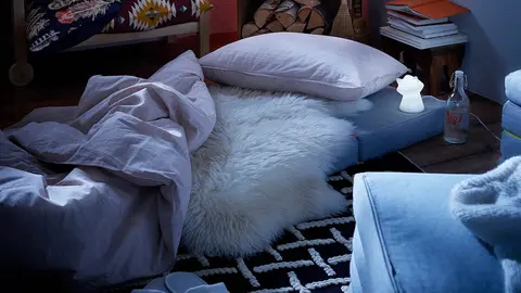 Este puf de Ikea es un colch&oacute;n plegable que ser&aacute; el rey de tu casa