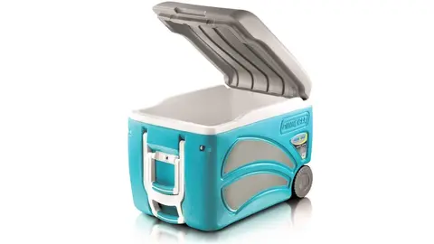 La nevera con ruedas gigante (perfecta para la playa):  20 euros m&aacute;s barata en Alcampo que en Amazon