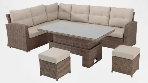 Mesa de jard&iacute;n extensible de aluminio Palermo de Leroy Merlin