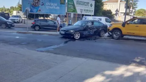 Accidente en la avenida Ingeniero &Aacute;ngel Mayo