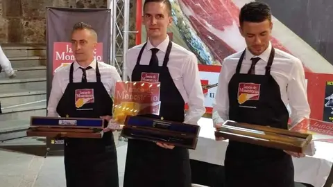 Ganadores del Concurso de Cortadores de Jam&oacute;n de Monesterio