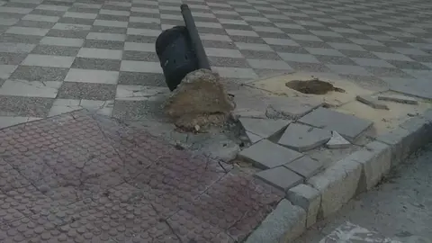 Estado de la Plaza San Lucas en Jerez