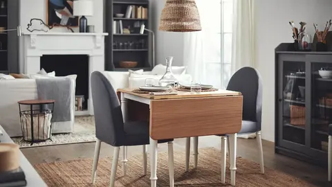 Ikea inventa una mesa abatible para la cocina que queda de lujo: cocina, comedor o sal&oacute;n