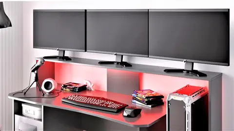 La mesa gaming de Leroy Merlin que no tiene ni Ibai Llanos: Hasta 3 pantallas