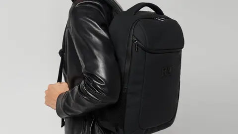 Mochila de nailon engomado Roberto Verino