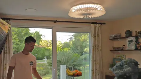 Ventilador de techo Himalaya con luz led integrada