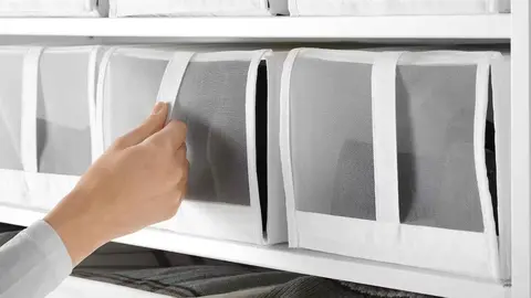 Caja para zapatos y chanclas SKUBB de Ikea