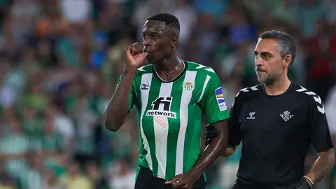 Luiz Henrique celebra su gol en el Real Betis - Ludogorets | Salvador L&oacute;pez para El MIRA