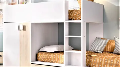 El no va m&aacute;s de Leroy Merlin que ni Ikea: litera y armario a la vez