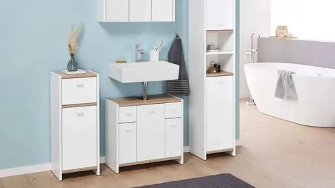 Los muebles de ba&ntilde;o no son solo cosa de Ikea: Lidl tiene un elegante modelo (en blanco y roble)