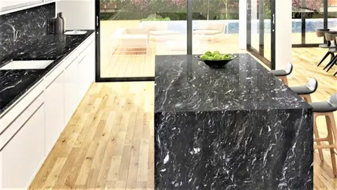 La encimera de granito de Leroy Merlin para desbancar a Ikea es completamente negra