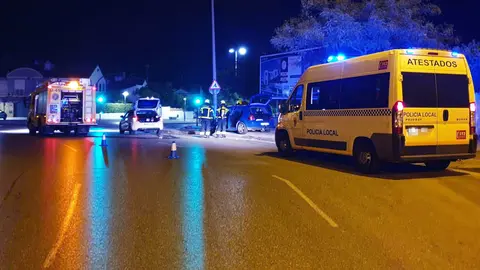 Empotrado con una farola en Jerez