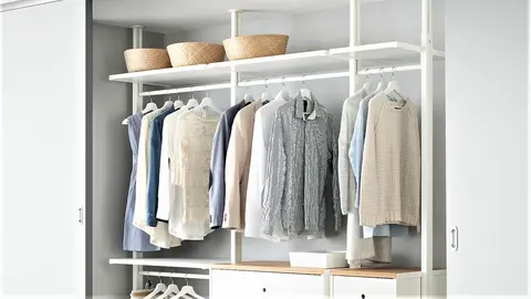 El armario y estanter&iacute;a de Ikea para ordenar la casa: al puro estilo de Leroy Merlin