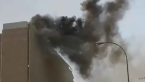 Incendio en el Hotel Los Lebreros