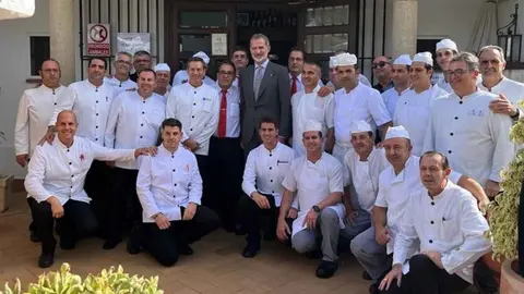El Rey Felipe VI en el Restaurante Venta Esteban