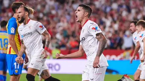 Gol de Lamela en el Sevilla FC - Valencia CF | Salvador L&oacute;pez Medina para El MIRA