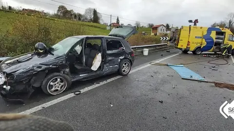 Esta es la terrible colisi&oacute;n con varios veh&iacute;culos implicados en Roquetas de Mar (Almer&iacute;a)