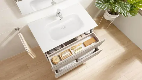 Leroy Merlin renueva el lavabo del ba&ntilde;o con un mueble ROCA de ensue&ntilde;o
