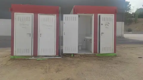 Aprovechan el desmontaje de las casetas de Feria de Ja&eacute;n para llevarse los grifos de los ba&ntilde;os