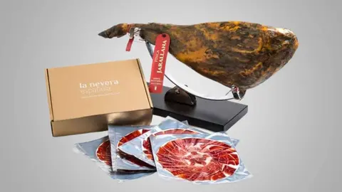 Jam&oacute;n ib&eacute;rico de bellota 50% Raza Ib&eacute;rica 7,5 a 8 Kg de La Nevera Espa&ntilde;ola de Finca Jarallana