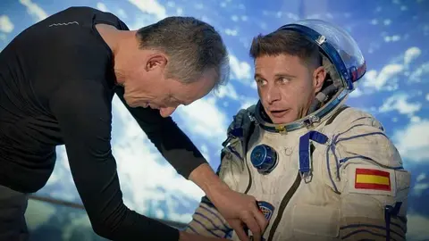 Joaqu&iacute;n y Pedro Duque durante 'Joaqu&iacute;n, el novato'