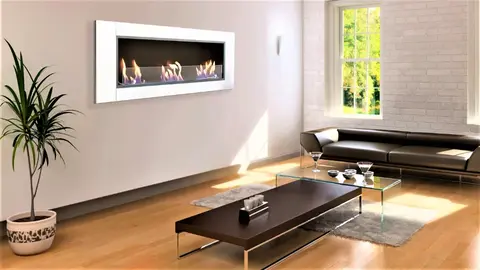 La estufa de pared de Leroy Merlin para dar calidez al sal&oacute;n sin subir la factura que te enamorar&aacute;