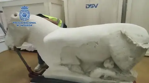 As&iacute; recuperan en C&oacute;rdoba una escultura de origen &iacute;bero fechada entre el siglo IV y V a.C.