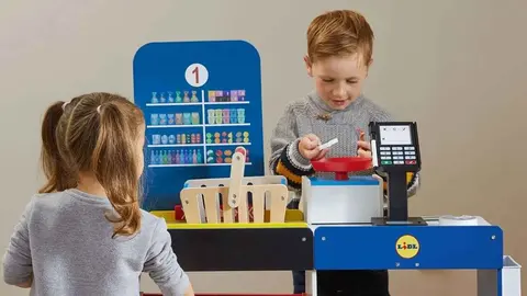 Tienda Lidl de madera