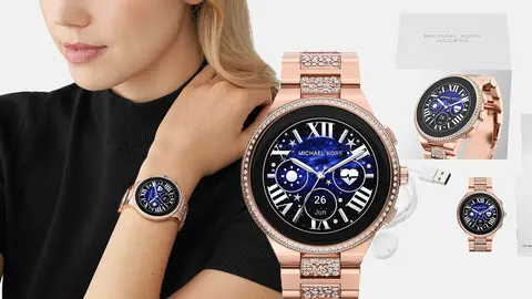 El lujo llega a El Corte Ingl&eacute;s con un reloj inteligente de Michael Kors de acero rosa y diamantes