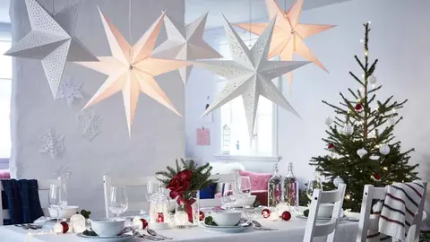 Esta l&aacute;mpara estrella de Ikea te servir&aacute; para crear rincones especiales en la Navidad de tu casa