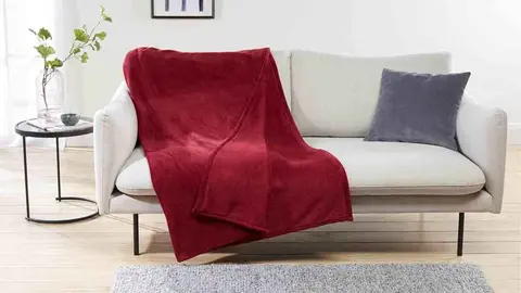 Manta con tejido de microfibra de Lidl