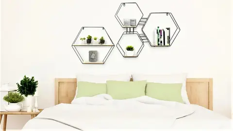 La estanter&iacute;a de dise&ntilde;o de Leroy Merlin para darle un toque sofisticado a cualquier dormitorio: y es barata