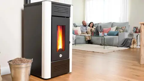 Estufa de pellet EQUATION Esprit 7 kW blanco en Leroy Merlin