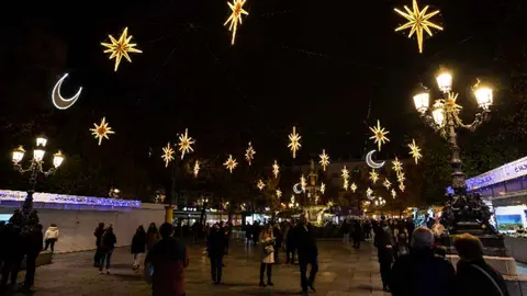 Espect&aacute;culo de luz en Granada