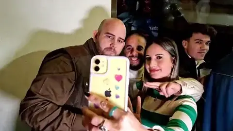 Este es el ambiente que se viv&iacute;a en el centro de Jerez con las zambombas el pasado martes