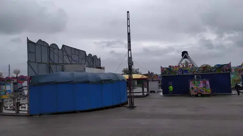 Parque de atracciones de Navidad en Jerez