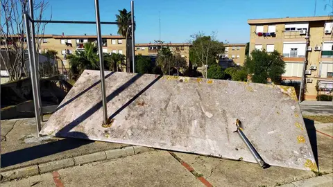 La barriada de San Juan de Dios de Jerez sigue sufriendo los efectos del temporal