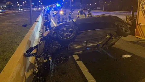 Un muerto y un herido en un accidente de tr&aacute;fico en la AP-7 a su paso por M&aacute;laga